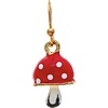 Rain Jewelry Collection Gold Red Cap Mini Mushroom Earrings