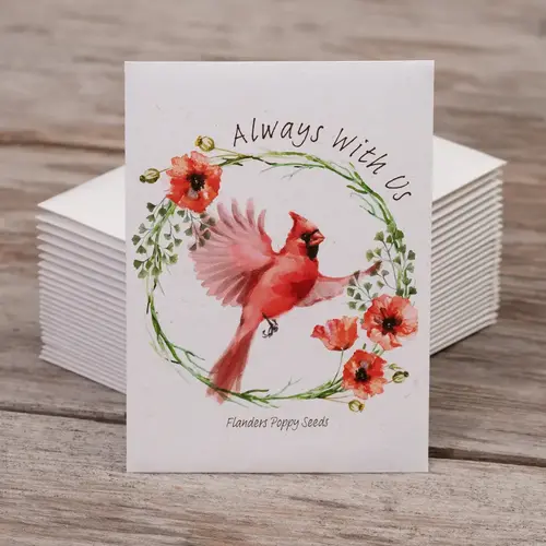  Bentley Seed Co. Memorial Cardinal - Flanders Poppy Seed Packets 