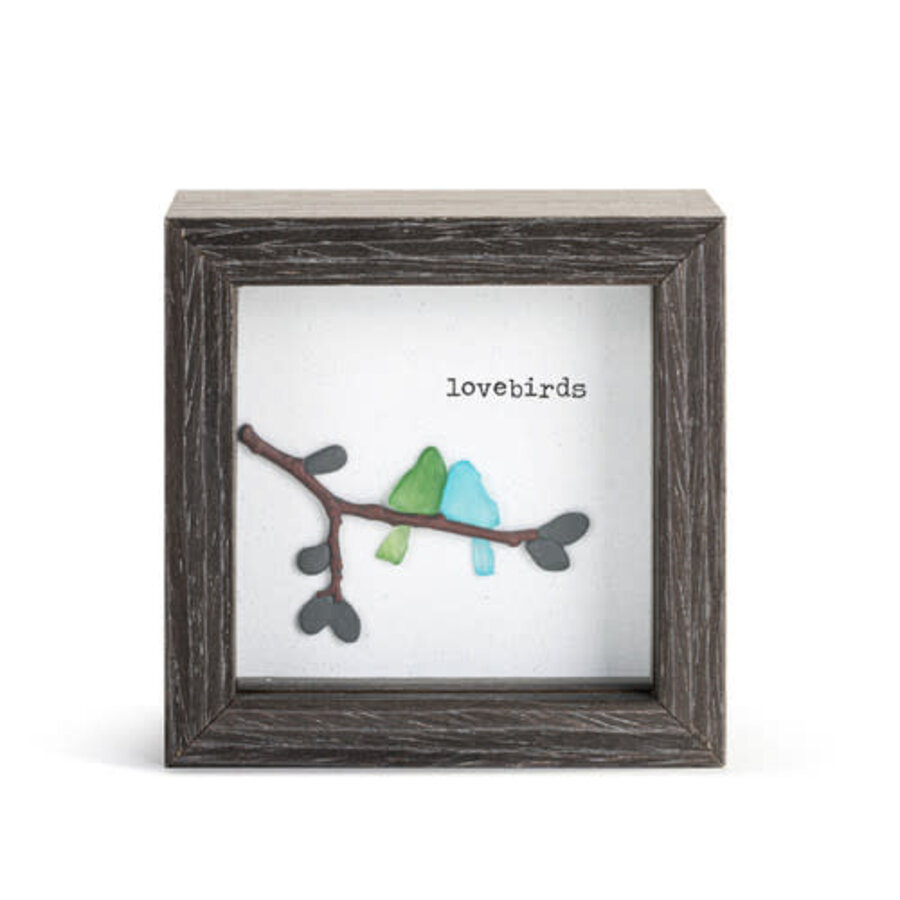 Love Birds Shadow Box
