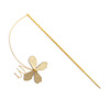 Demdaco Gold Metal Butterfly Floral Pick 12"