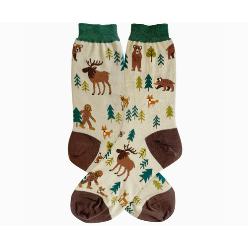  Foot Traffic Socks Woodland Creatures Women's Socks 