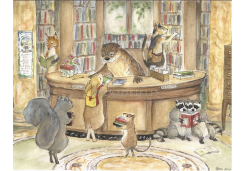  Woodfield Press Library Days Card 
