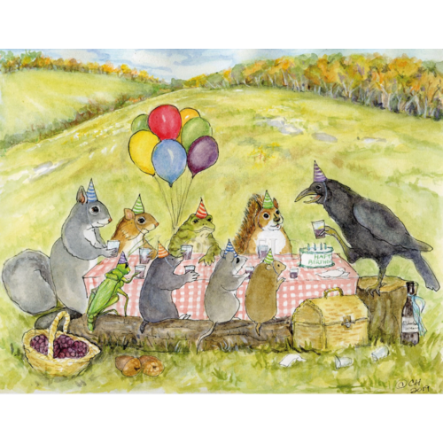  Woodfield Press Crow's Toast Card 