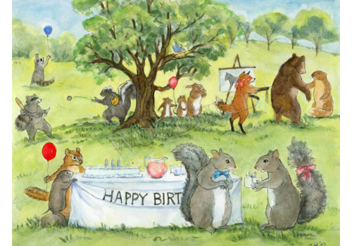  Woodfield Press Happy Birthday Card 