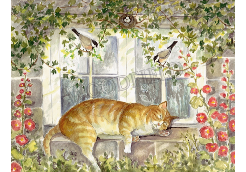  Woodfield Press Garden Nap Card 