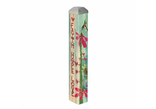  Demdaco 10" Mini Art Pole Faith, Hope, Love 