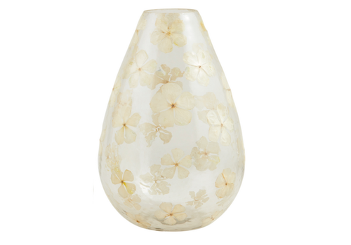  Mud Pie Pressed Flower Vase 