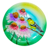 Goldfinch Glass Bird Bath