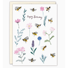 Biely & Shoaf Bumblebees & Flowers Birthday Card