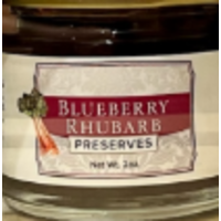 Blueberry Rhubarb Preserves 2 oz. Jar