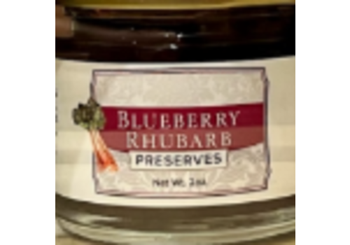  Olde Haven Farm Blueberry Rhubarb Preserves 2 oz. Jar 