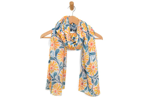  Joy Accessories Yellow Daisy Medley Scarf 