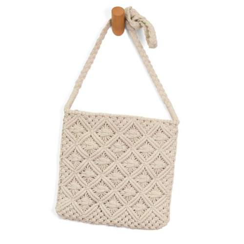  Joy Accessories Macrame Crossbody Bag Natural 
