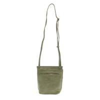 Vegan Leather Front Flap Crossbody Bag