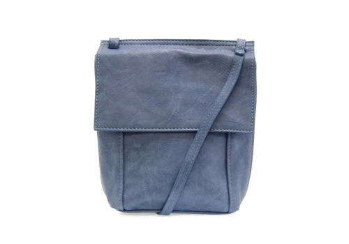 Joy Accessories Vegan Leather Front Flap Crossbody Bag 