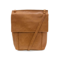 Vegan Leather Front Flap Crossbody Bag