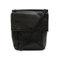 Vegan Leather Front Flap Crossbody Bag