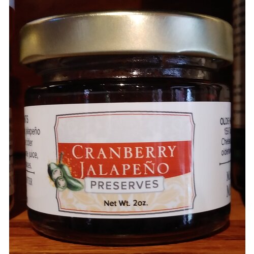  Olde Haven Farm Cranberry Jalapeno 2 oz. Jar 