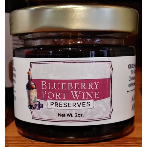  Olde Haven Farm Blueberry Port Wine Preserves 2 oz. Jar 