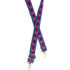 Joy Accessories 1.25" Crocheted Floral Guitar Strap Fuchsia