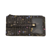 Vegan Leather Floral Mini Wallet