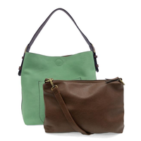 Vegan Leather Hobo Handbag
