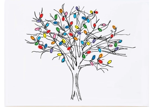  Molly O Bulb Tree Boxed Cards 