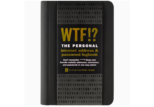  Peter Pauper Press wtf!? Address & P/W Logbook 