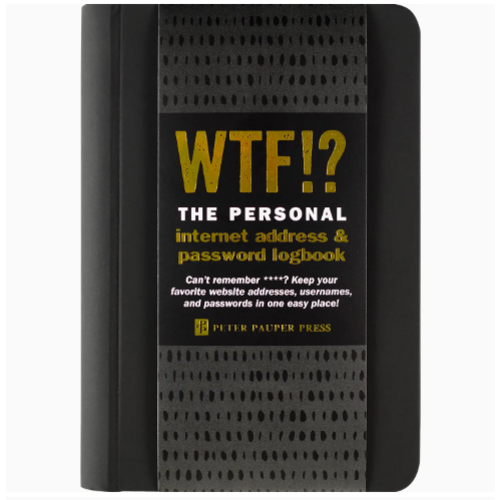 Peter Pauper Press wtf!? Address & P/W Logbook 