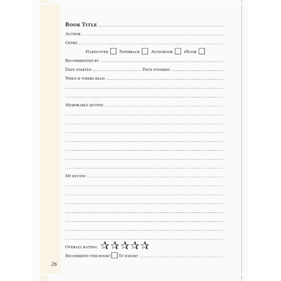 The Book Lover's Journal