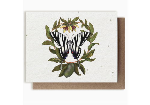  Small Victories Plantable Herbs Card - Zebra Swallowtail 