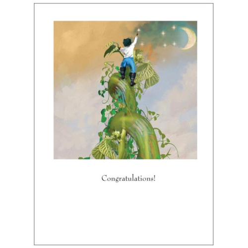  Sugarhouse Greetings Beanstalk Congrats Card 