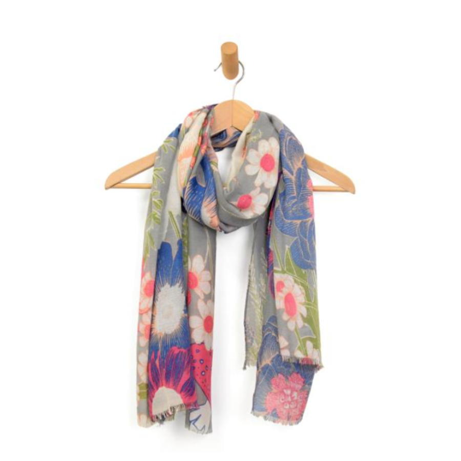 Spring Toadstool Scarf Multi