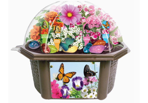  Silver Circle Products Bountiful Butterfly Garden Biosphere 