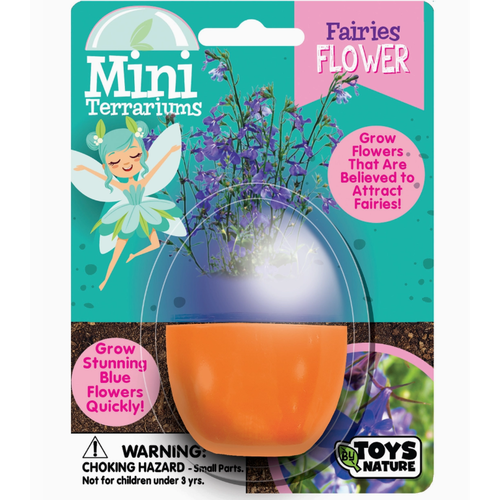  Silver Circle Products Fairies Flower Mini Terrarium 