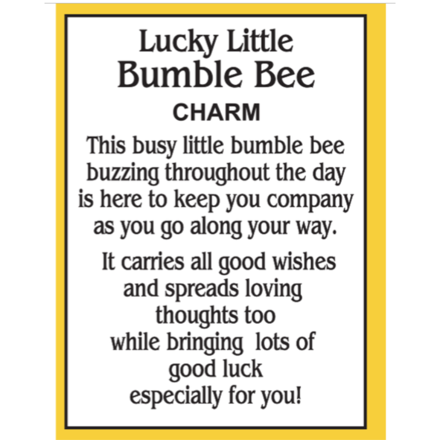 Lucky Little Bumble Bee Charm