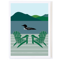 Loon with Chairs Card