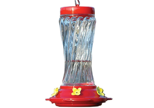  Bradley Caldwell, Inc Swirled Glass Hummingbird Feeder 