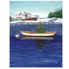 Wendy Hazen Gift Card Christmas Tree Rowboat