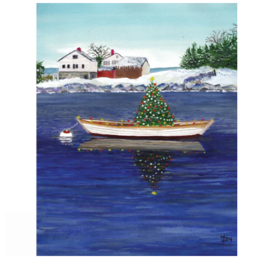 Gift Card Christmas Tree Rowboat