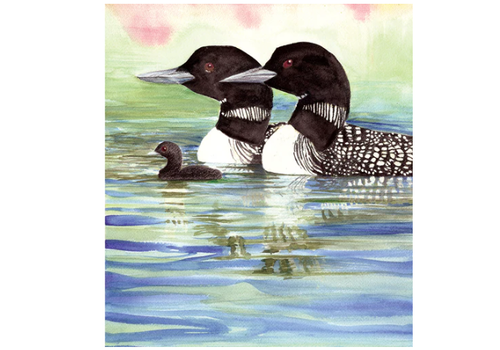  Wendy Hazen Gift Card Loon Family 