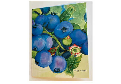  Wendy Hazen Gift Card Blueberry Time 