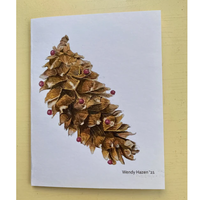 Gift Card Pine Cone with Cranberries