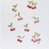 Flour Sack Towel Cherries