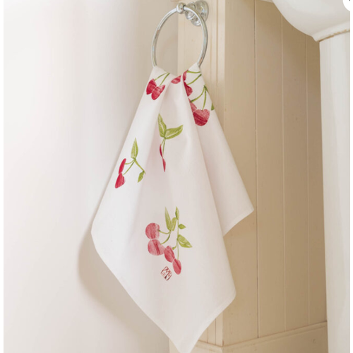  Pretty Flours Flour Sack Towel Cherries 