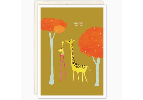  Biely & Shoaf Giraffes New Baby Card 