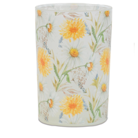 Yellow & White Flowers Candle Holder