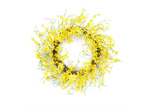  Melrose International, LLC Forsythia Wreath 21.75" 