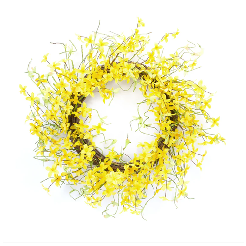  Melrose International, LLC Forsythia Wreath 21.75" 