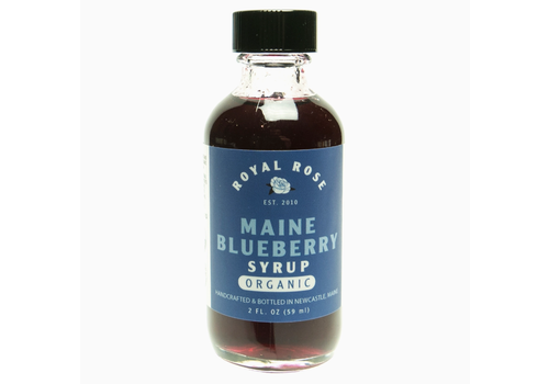  Royal Rose Syrups Blueberry Organic Simple Syrup 2 oz. 